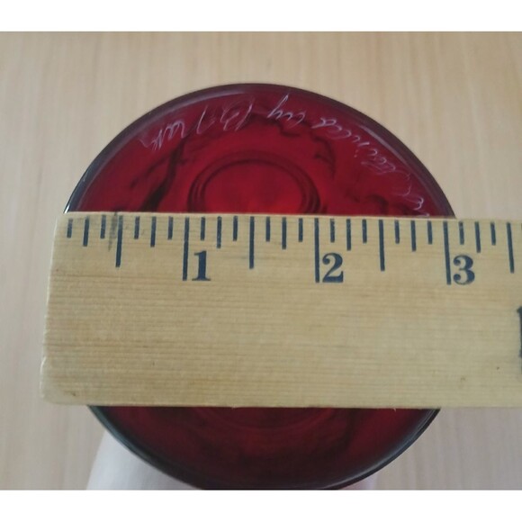 Fenton Glass Bell Red Christmas Holiday Decoration Hand painted Ringing Bell - Picture 9 of 9